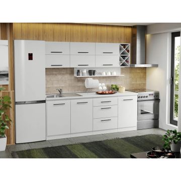 Mobila Bucatarie alba Sofi - 63 - 210 cm Mobila Bucatarie alba Sofi - 63 - 210 cm