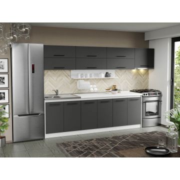 Mobila Bucatarie gri Sofi - 89 - 300 cm Mobila Bucatarie gri Sofi - 89 - 300 cm