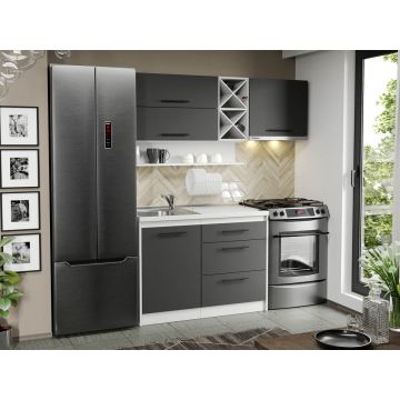 Mobila Bucatarie Gri Sofi - 95 - 170 cm Mobila Bucatarie Gri Sofi - 95 - 170 cm
