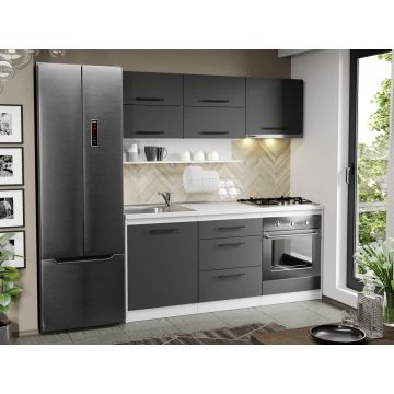 Mobila Bucatarie gri Sofi - 97 - 180 cm Mobila Bucatarie gri Sofi - 97 - 180 cm