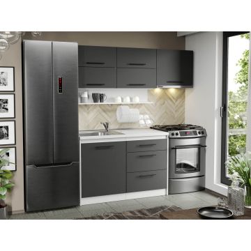 Mobila Bucatarie Gri Sofi - 98 - 180 cm Mobila Bucatarie Gri Sofi - 98 - 180 cm