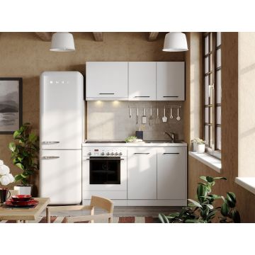 Mobila Bucatarie Rita Alba - 1 - 140 cm Mobila Bucatarie Rita Alba - 1 - 140 cm