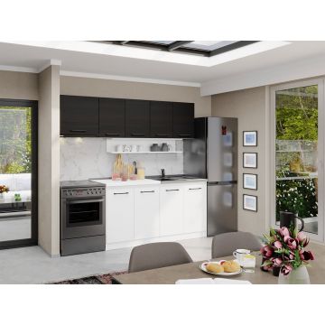 Mobila Bucatarie Rita Ferrara+Alb - 24 - 220cm Mobila Bucatarie Rita Ferrara+Alb - 24 - 220cm