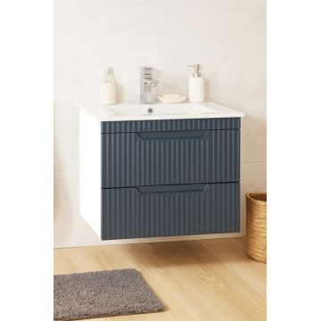 Set Baza front MDF si Lavoar seria 033, suspendata cu sertare, 60 cm, antracit Set Baza front MDF si Lavoar seria 033, suspendata cu sertare, 60 cm, antracit