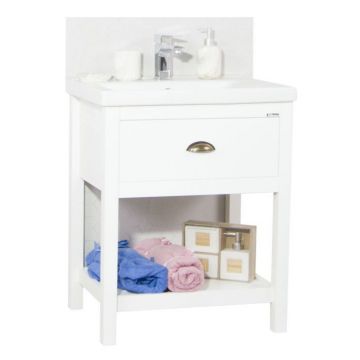 Set Baza front MDF si Lavoar seria 720, 70 cm, alb