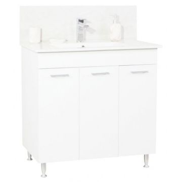 Set Baza si Lavoar seria 067, 80 cm, alb