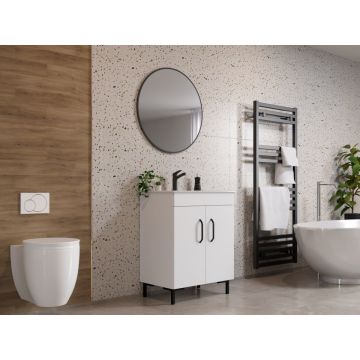 Set Masca Baie + Chiuveta 650 + Oglinda Rotunda Albio