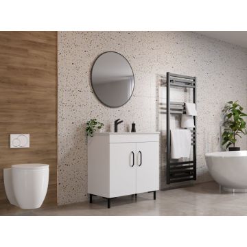 Set Masca Baie + Chiuveta 800 + Oglinda Rotunda Albio