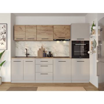 Set Mobila Bucatarie Linea 260 Casmir / Stejar C11