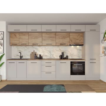 Set Mobila Bucatarie Linea 380 Casmir / Stejar C29
