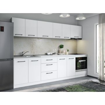 Set Mobila Bucatarie Mina Pure 280 Alb C155