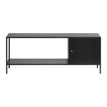 Bibliotecă neagră din metal 120x47 cm Malibu – Unique Furniture Bibliotecă neagră din metal 120x47 cm Malibu – Unique Furniture