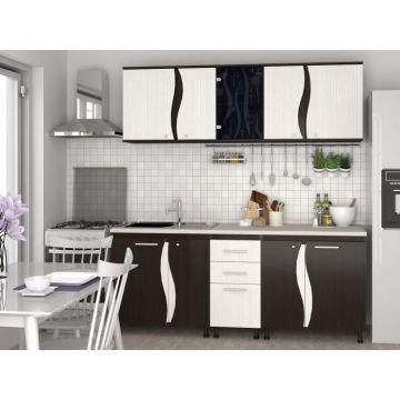 Bucatarie CIP3S - C1 Wenge + Alb Hacienda Bucatarie CIP3S - C1 Wenge + Alb Hacienda