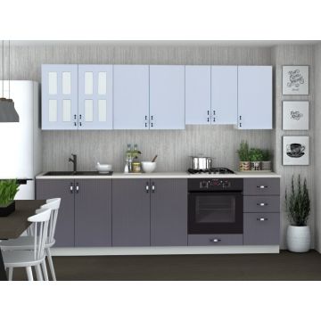 BUCATARIE CORA RIFRAJ MDF 2,6M BUCATARIE CORA RIFRAJ MDF 2,6M