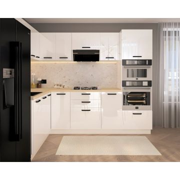 Bucatarie Daria colt V1, Alb Bucatarie Daria colt V1, Alb