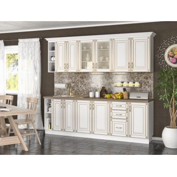 Bucatarie Imperia Ms Alb 2.4m MDF Bucatarie Imperia Ms Alb 2.4m MDF