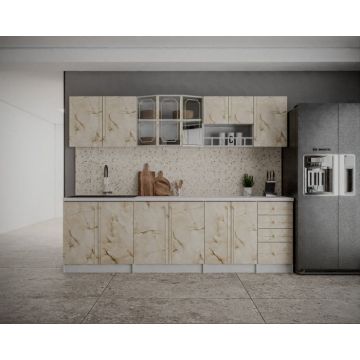 Bucatarie Karina, 260 x 32   60 x 200 cm, Marmura Bucatarie Karina, 260 x 32   60 x 200 cm, Marmura
