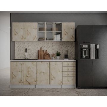 Bucatarie Karina 2m, Marmura Bucatarie Karina 2m, Marmura