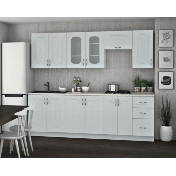 Bucatarie Liza RO MDF 260x60x200 cm