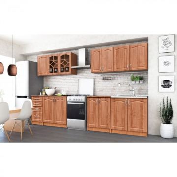 BUCATARIE OLEA MEBEL MDF 2.6M CIRES CU BLAT INTREG BUCATARIE OLEA MEBEL MDF 2.6M CIRES CU BLAT INTREG