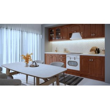 Bucatarie OLEA RO, MDF 2.6M, CALVADOS CU BLAT INTREG Bucatarie OLEA RO, MDF 2.6M, CALVADOS CU BLAT INTREG