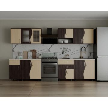 Bucatarie Paula S Wenge + Mesteacan Bucatarie Paula S Wenge + Mesteacan