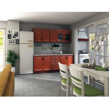 Bucatarie Tiulpan MDF Calvados 2.0m, Blat Intreg Bucatarie Tiulpan MDF Calvados 2.0m, Blat Intreg