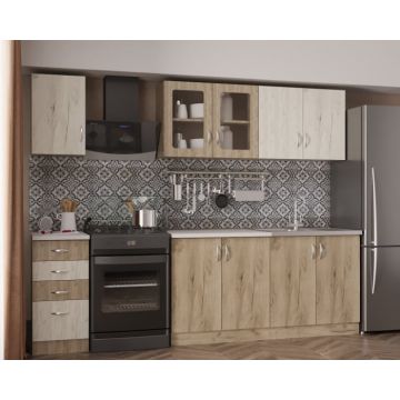 Bucatarie Venus Ro, 200x60x200 cm, K001 + K002 Bucatarie Venus Ro, 200x60x200 cm, K001 + K002