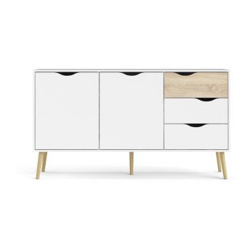Comodă albă 147x82x39 cm Oslo – Tvilum Comodă albă 147x82x39 cm Oslo – Tvilum