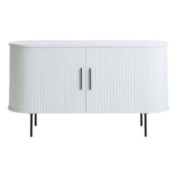 Comodă albă cu ușă glisantă 120x76x45 cm Nola – Unique Furniture Comodă albă cu ușă glisantă 120x76x45 cm Nola – Unique Furniture