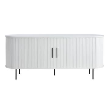 Comodă albă cu ușă glisantă 180x76x45 cm Nola – Unique Furniture Comodă albă cu ușă glisantă 180x76x45 cm Nola – Unique Furniture