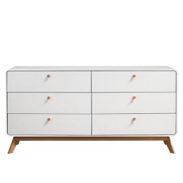 Comodă albă joasă 150x74 cm Caitlin – Støraa Comodă albă joasă 150x74 cm Caitlin – Støraa