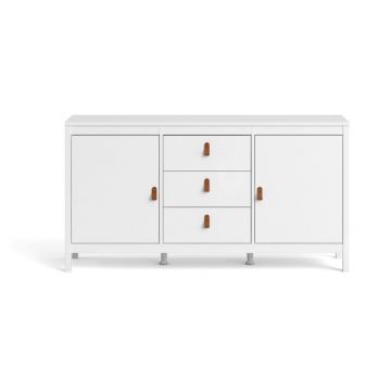 Comodă albă joasă 151x80 cm Madrid – Tvilum Comodă albă joasă 151x80 cm Madrid – Tvilum