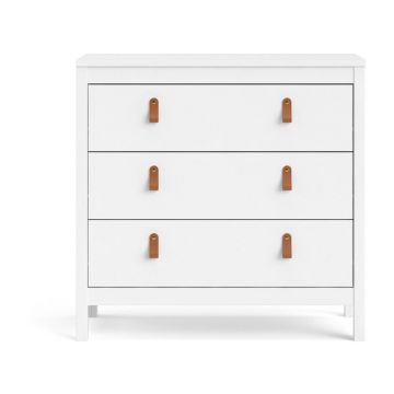 Comodă albă joasă 82x80 cm Madrid – Tvilum Comodă albă joasă 82x80 cm Madrid – Tvilum