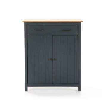 Comodă albastru-închis înaltă din lemn de pin 90x110 cm Miranda – Marckeric Comodă albastru-închis înaltă din lemn de pin 90x110 cm Miranda – Marckeric