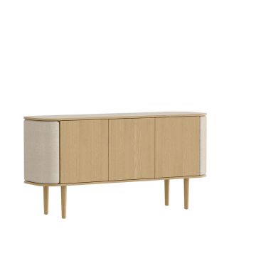 Comodă bej/în culoare naturală joasă cu aspect de lemn de stejar 150x75 cm Treasures – UMAGE Comodă bej/în culoare naturală joasă cu aspect de lemn de stejar 150x75 cm Treasures – UMAGE