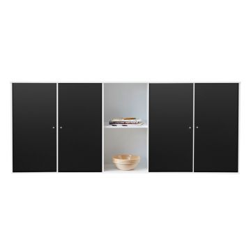 Comodă de perete albă-neagră Hammel Mistral Kubus, 169 x 69 cm Comodă de perete albă-neagră Hammel Mistral Kubus, 169 x 69 cm