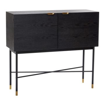 Comodă din lemn de frasin Hübsch Norm, negru Comodă din lemn de frasin Hübsch Norm, negru