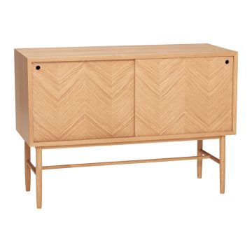 Comodă din lemn de stejar Hübsch Herringbone, înălțime 70 cm, natural Comodă din lemn de stejar Hübsch Herringbone, înălțime 70 cm, natural