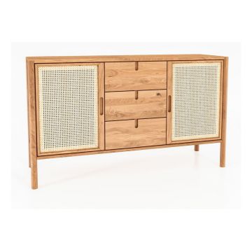 Comodă din lemn de stejar joasă 142x84 cm Pola - The Beds Comodă din lemn de stejar joasă 142x84 cm Pola - The Beds