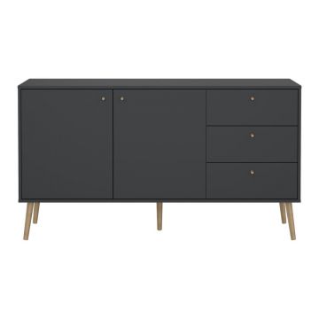 Comodă gri antracit joasă 149x82 cm Bodo – Tvilum Comodă gri antracit joasă 149x82 cm Bodo – Tvilum