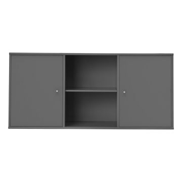 Comodă gri antracit joasă suspendată 133x61 cm Mistral – Hammel Furniture Comodă gri antracit joasă suspendată 133x61 cm Mistral – Hammel Furniture