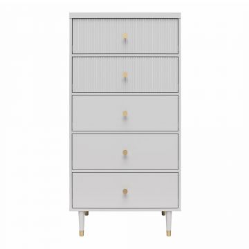 Comodă gri deschis înaltă 70x141 cm Elizabeth – CosmoLiving by Cosmopolitan Comodă gri deschis înaltă 70x141 cm Elizabeth – CosmoLiving by Cosmopolitan