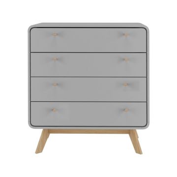 Comodă gri înaltă 80x88 cm Cassie – Støraa Comodă gri înaltă 80x88 cm Cassie – Støraa