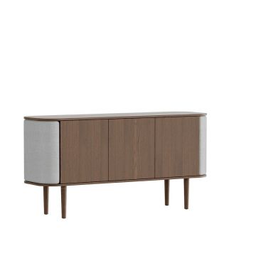 Comodă gri/maro joasă cu aspect de lemn de stejar 150x75 cm Treasures – UMAGE Comodă gri/maro joasă cu aspect de lemn de stejar 150x75 cm Treasures – UMAGE