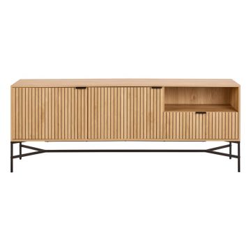 Comodă în culoare naturală cu aspect de lemn de stejar 180x70x40 cm Jaipur – Actona Comodă în culoare naturală cu aspect de lemn de stejar 180x70x40 cm Jaipur – Actona