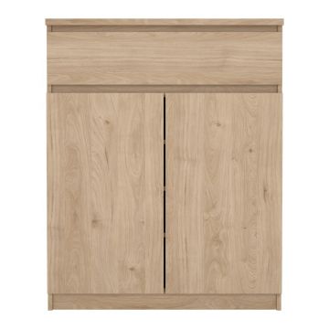 Comodă în culoare naturală cu aspect de lemn de stejar 80x100x40 cm Naia – Tvilum Comodă în culoare naturală cu aspect de lemn de stejar 80x100x40 cm Naia – Tvilum