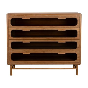 Comodă în culoare naturală din bambus 105x88x38 cm Caroun – Dutchbone Comodă în culoare naturală din bambus 105x88x38 cm Caroun – Dutchbone