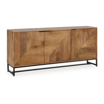 Comodă în culoare naturală din lemn de mango 170x79x40 cm Nereida – MOME