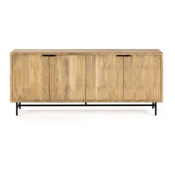 Comodă în culoare naturală din lemn de mango 190x85x40 cm Mundra – MOME Comodă în culoare naturală din lemn de mango 190x85x40 cm Mundra – MOME